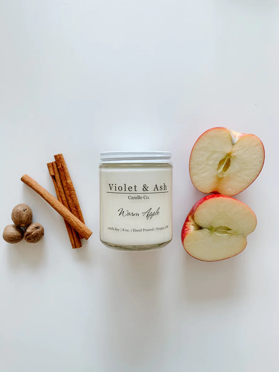 Violet and Ash Soy Candles