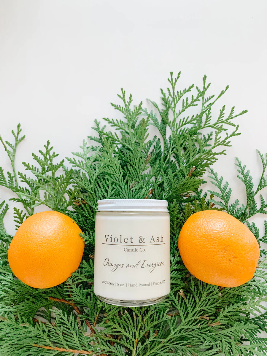 Violet and Ash Soy Candles