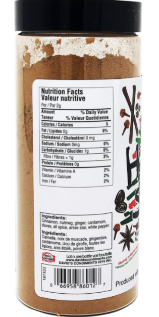 David's Holiday Spice Blend 130 gr