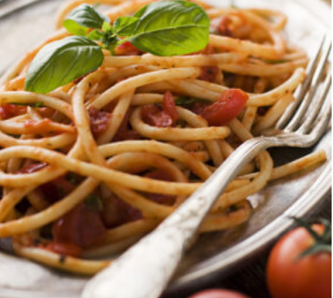 plate of pasta with Zesty Italian Blend Oil