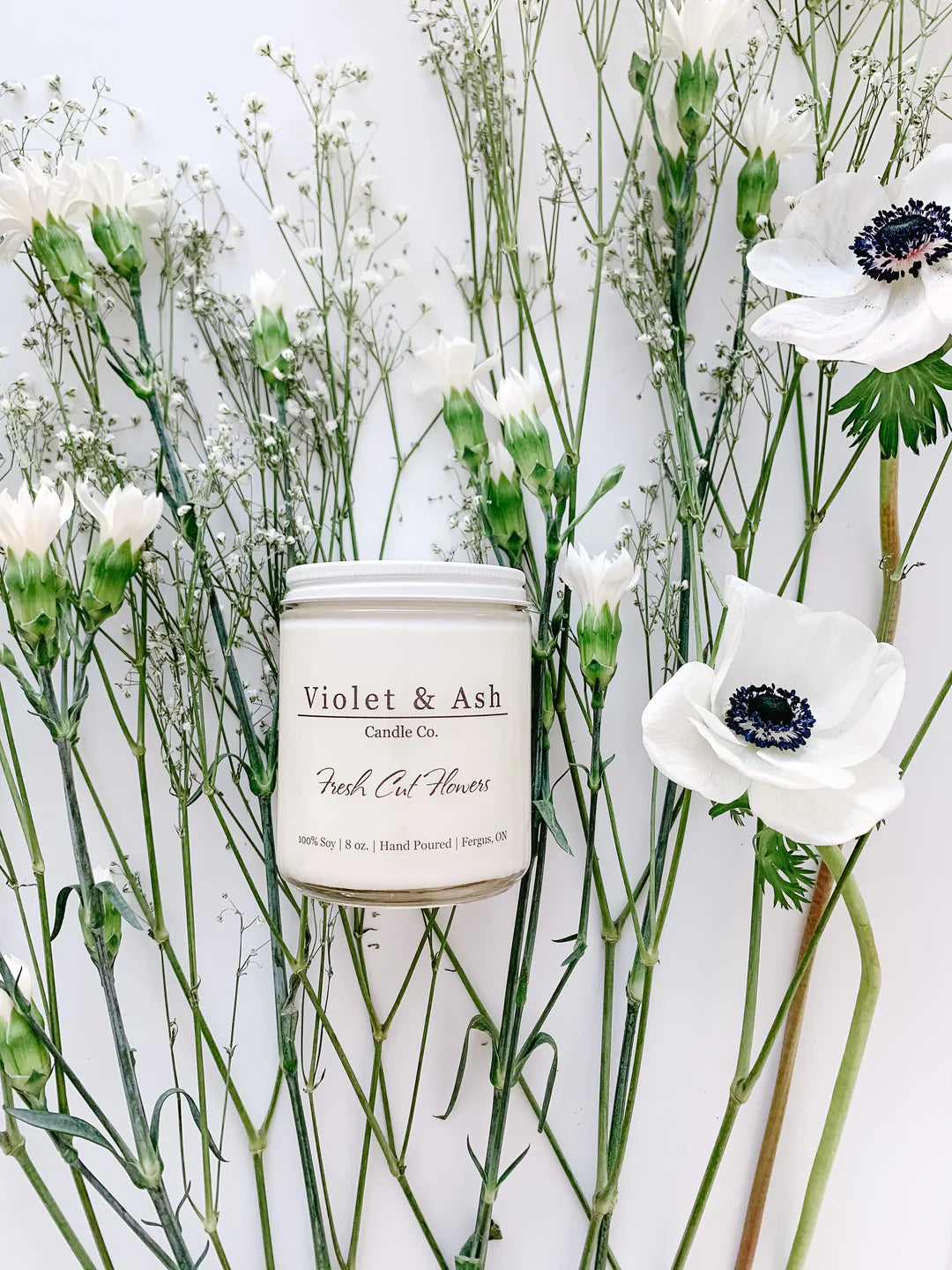 Violet and Ash Soy Candles