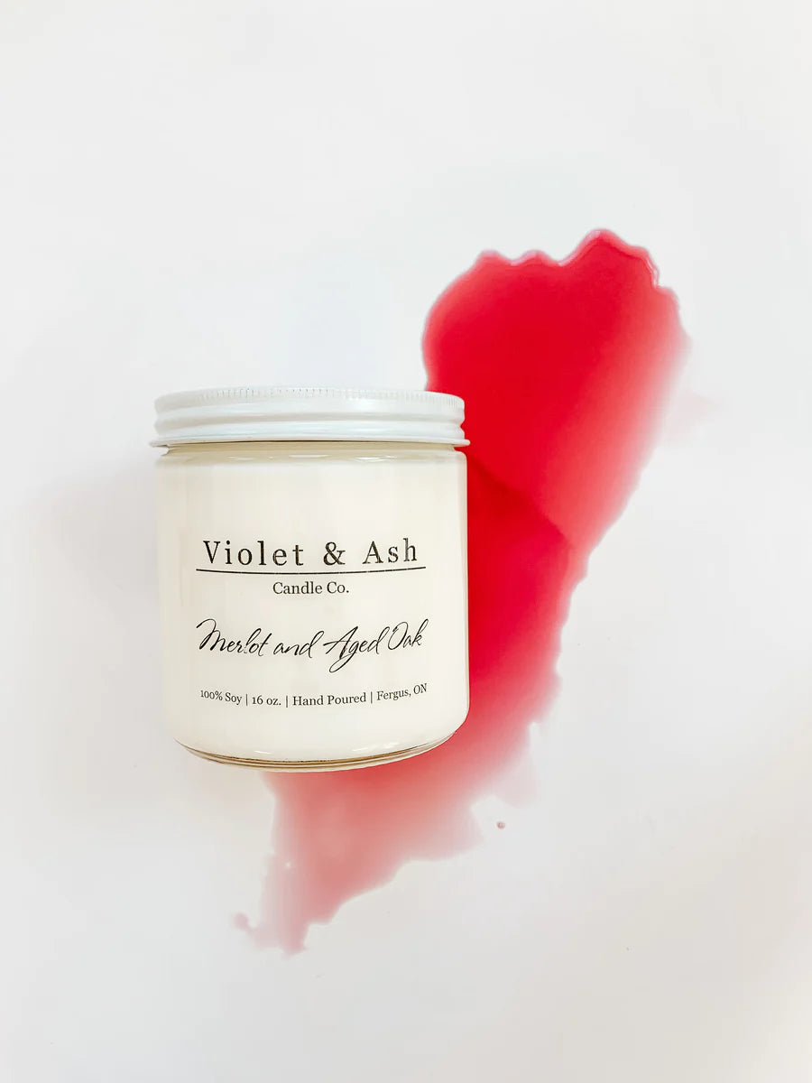Violet and Ash Soy Candles