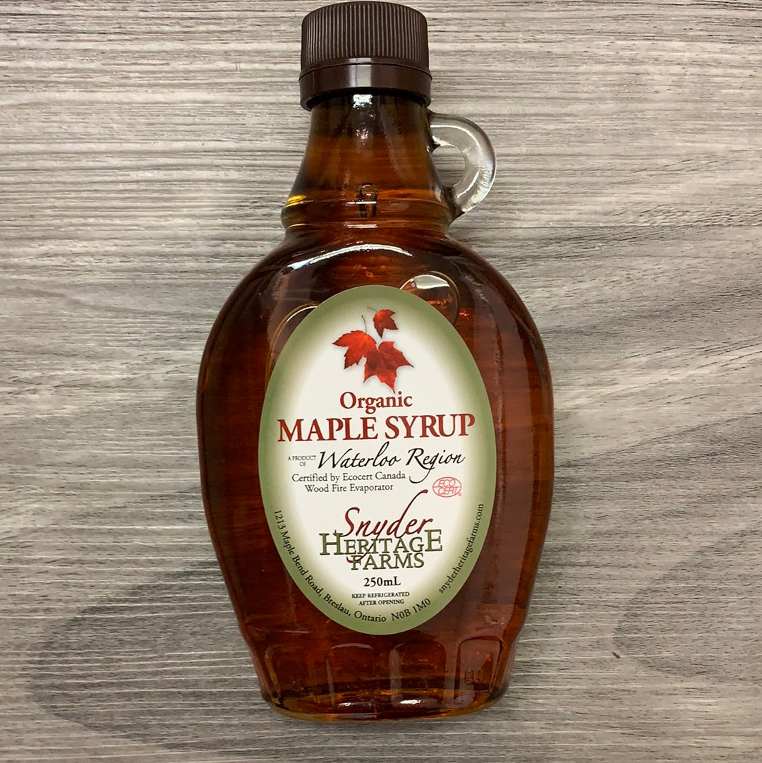 Snyder Heritage Farms Organic Maple Syrup